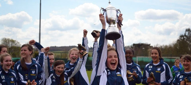 Kempton Girls FC under 15's win Surrey County Girls League Cup in first full season
